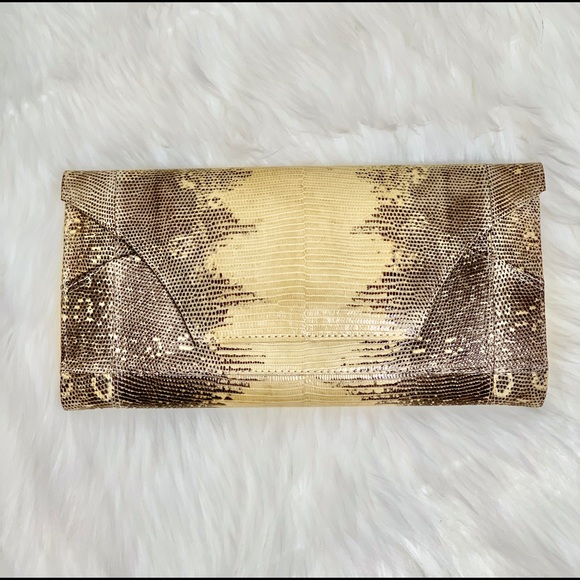 D’ANGEL Genuine Snakeskin Clutch Handbag - Picture 1 of 7